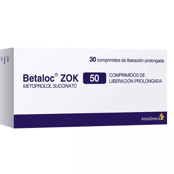 Betaloc Zok 50mg 30 Comprimidos. 1