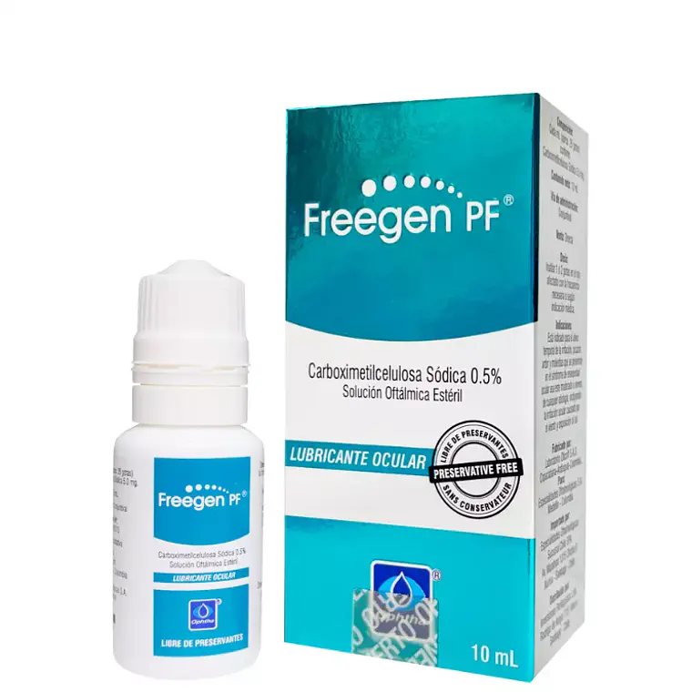 Freegen PF Carboximetilcelulos 0,5 % Solución oftálmica 10 ml. 1