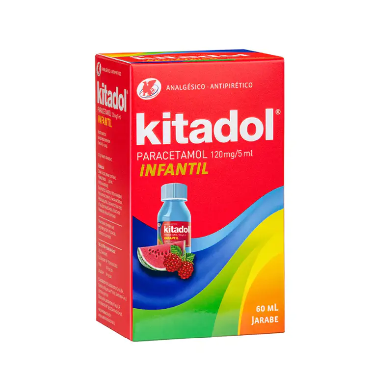 Kitadol Paracetamol infantil 120 mg / 5 ml Jarabe 60 ml. 1