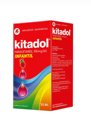 Kitadol Infantil Paracetamol 100 mg/ml Gotas 15 ml.