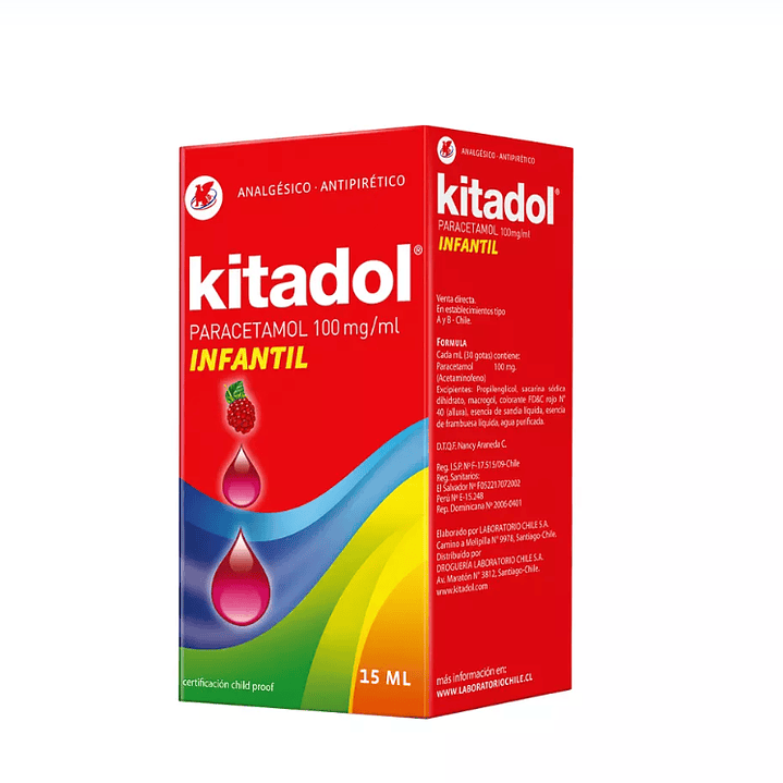 Kitadol Infantil 100 mg / ml Gotas 15 ml. 1