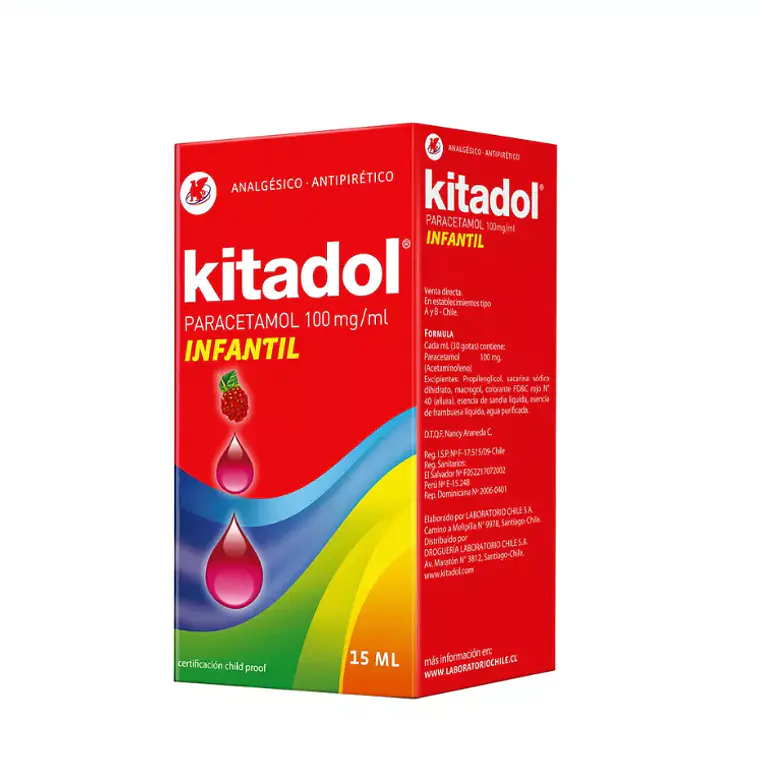 Kitadol Infantil Paracetamol 100 mg/ml Gotas 15 ml. 1