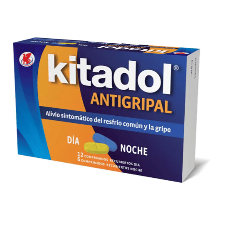 Kitadol Antigripal Día Noche 12+6 Comprimidos. 1