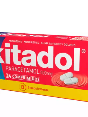 Kitadol (B) Paracetamol 500 mg 24 Comprimidos.