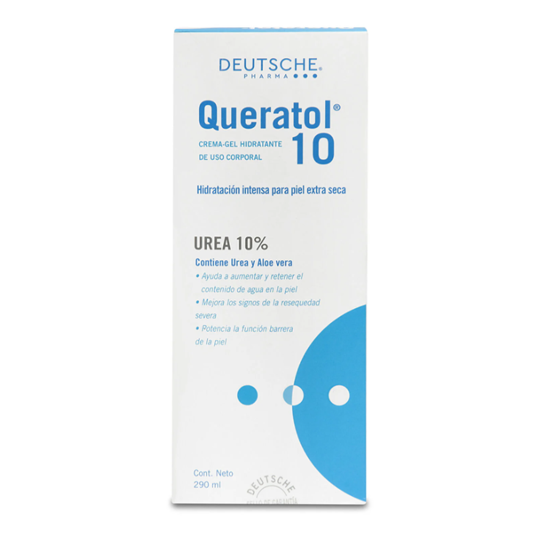 Queratol 10 Crema gel hidratante de uso corporal 290 ml. 1