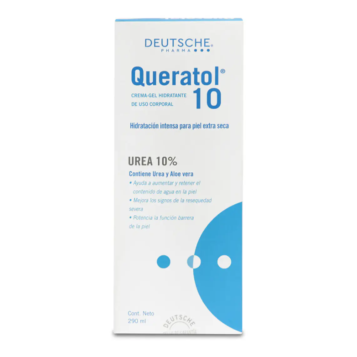 Queratol 10 Crema gel hidrante 290 ml. 1