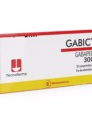 Gabictal (B) Gabapentina 300 mg 30 Comprimidos recubiertos.