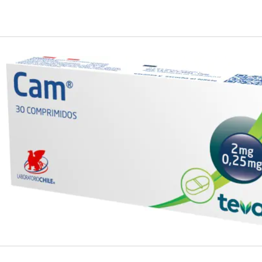 Cam 2 mg /  0,25 mg 30 Comprimidos. 1