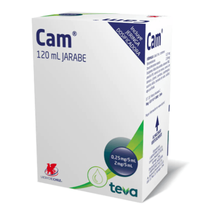 Cam 0,25/ 2 mg / 5 ml  Jarabe 120 ml. 1