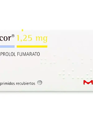 Concor Bisopropol  1,25 mg 30 Comprimidos recubiertos.
