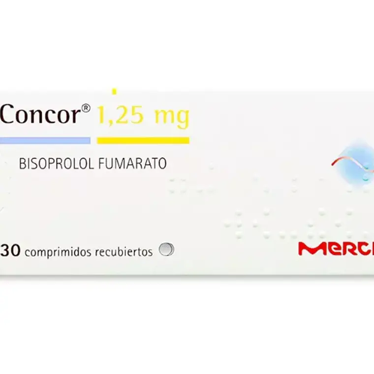 Concor Bisopropol  1,25 mg 30 Comprimidos recubiertos. 1