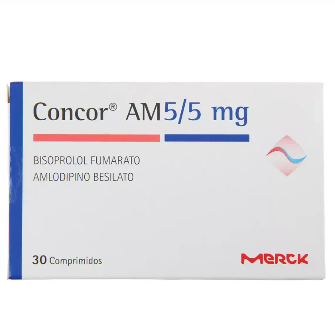 Concor AM  Bisopropol, Amlodipino 5/5 mg 30 Comprimidos. 1