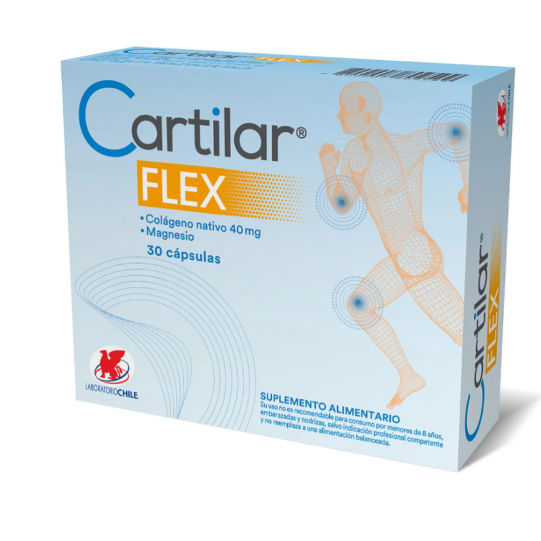Cartilar Flex Colágeno nativo  40 mg 30 Cápsulas. 1