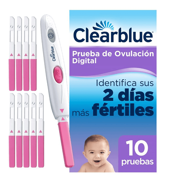Clearblue prueba de ovulación digital. 10 Pruebas. 1