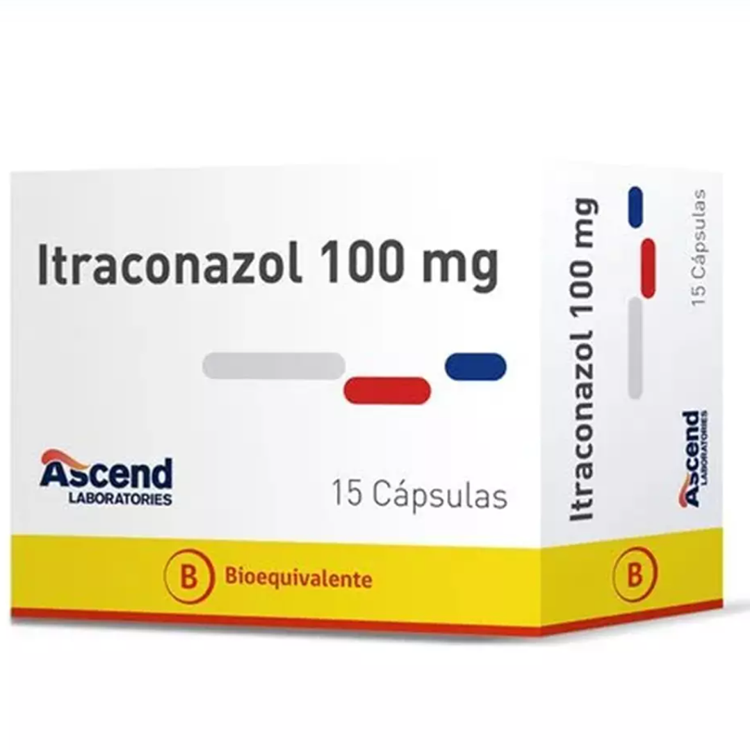 Itraconazol (B) 100 mg 15 Cápsulas. Ascend 1