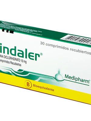 Findaler (B) Cetirizina 10 mg 30 Comprimidos recubiertos.