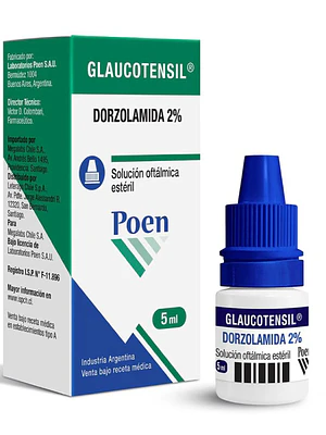 Glaucotensil Dorzolamida 2 % Solución oftálmica 5 ml.
