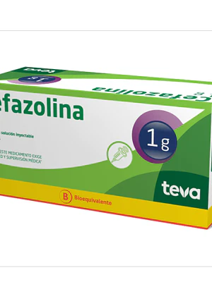 Cefazolina 1 g Polvo para solución inyectable 10 Frascos.