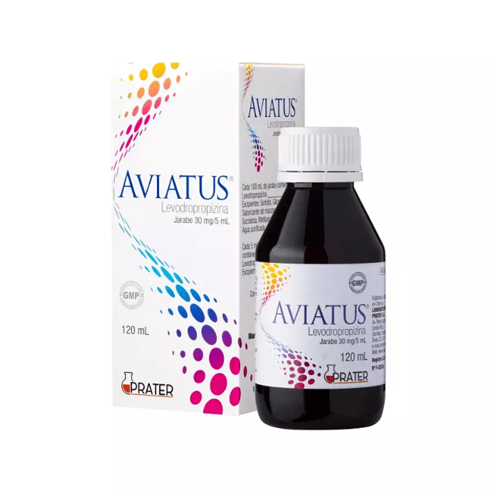 Aviatus Levodropropizina 30 mg / 5 ml  Jarabe 120 ml. 1