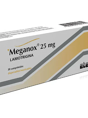 Meganox Lamotrigina 25 mg 30 Comprimidos.