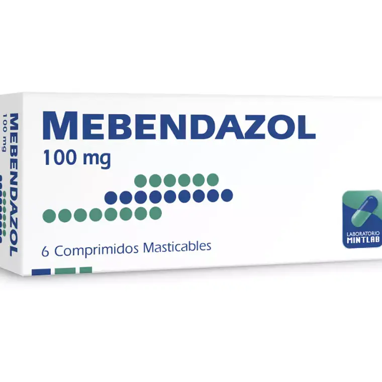 Mebendazol 100 mg 6 Comprimidos recubiertos. 1