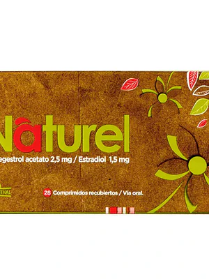 Naturel Nomegestrol, Estradiol 28 Comprimidos.