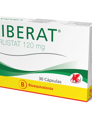 Liberat (B) Orlistat 120 mg 30 Cápsulas.