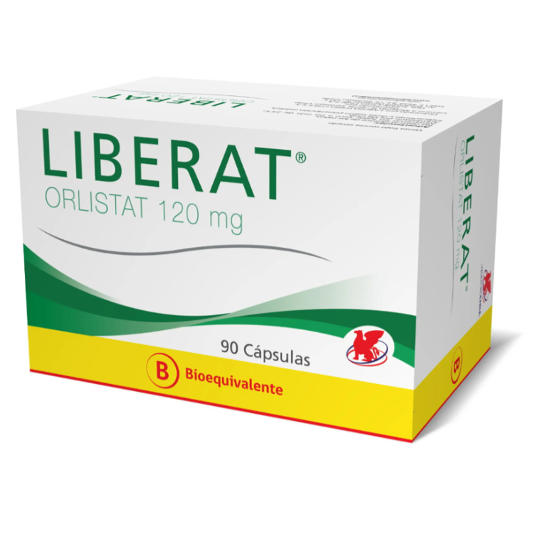 Liberat (B) Orlistat 120  mg 90 cápsulas. 1