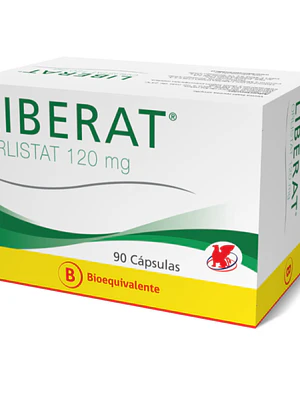 Liberat (B) Orlistat 120 mg 90 Cápsulas.
