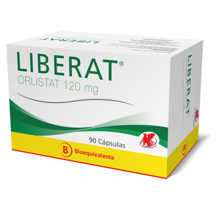 Liberat (B) Orlistat 120  mg 90 cápsulas. 1