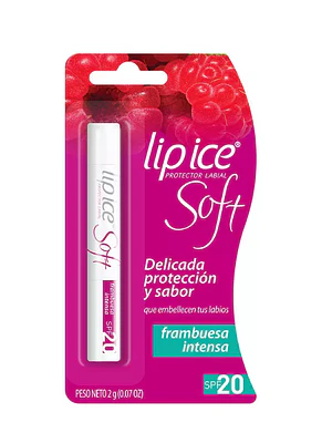Lip Ice Soft SPF 20  Frambuesa Intensa 2 g.