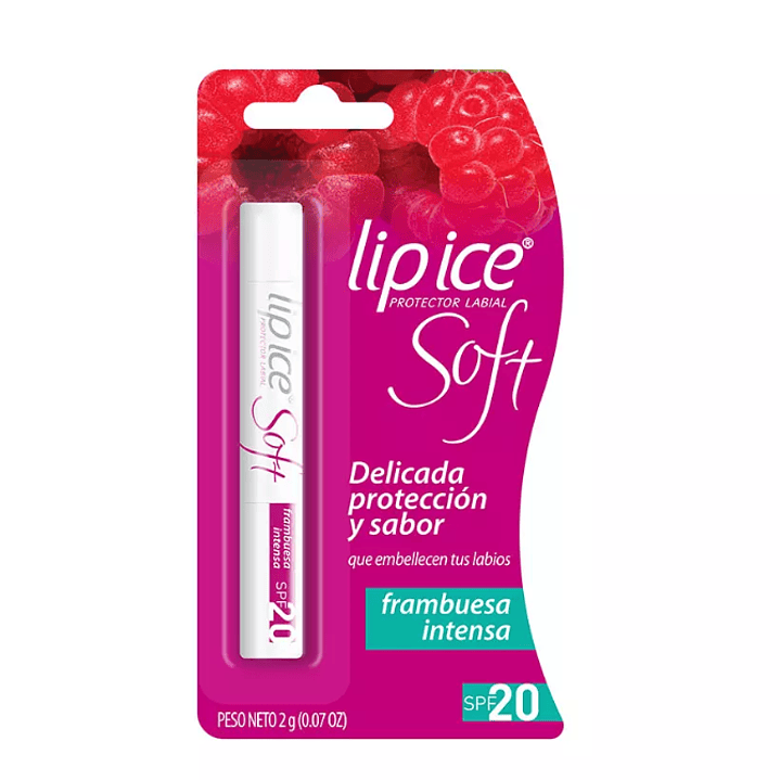 Lip Ice Soft SPF 20  Frambuesa Intensa 2 g. 1
