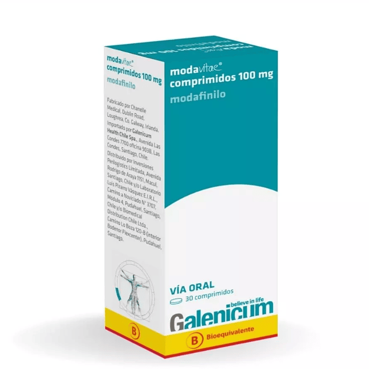 Modavitae (B) Modafinilo 100 mg 30 Comprimidos.	 1