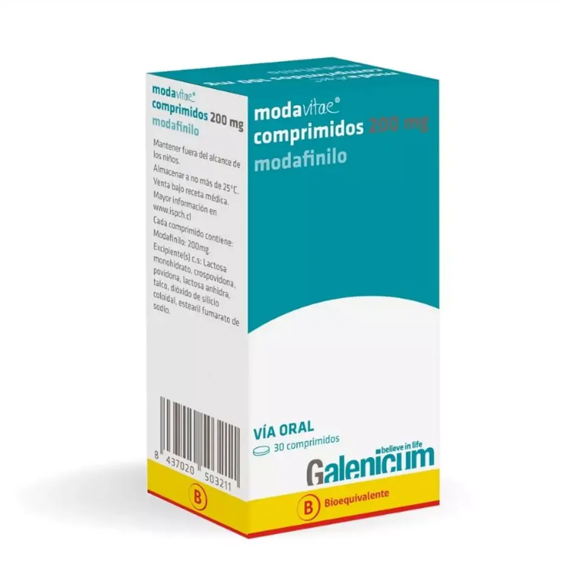 Modavitae (B) Modafinilo 200 mg 30 Comprimidos. 1