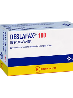 Deslafax (B) Desvenlafaxina 100 mg 30 Comprimidos.