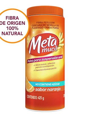 Metamucil Naranja Pvo por 425  gramos