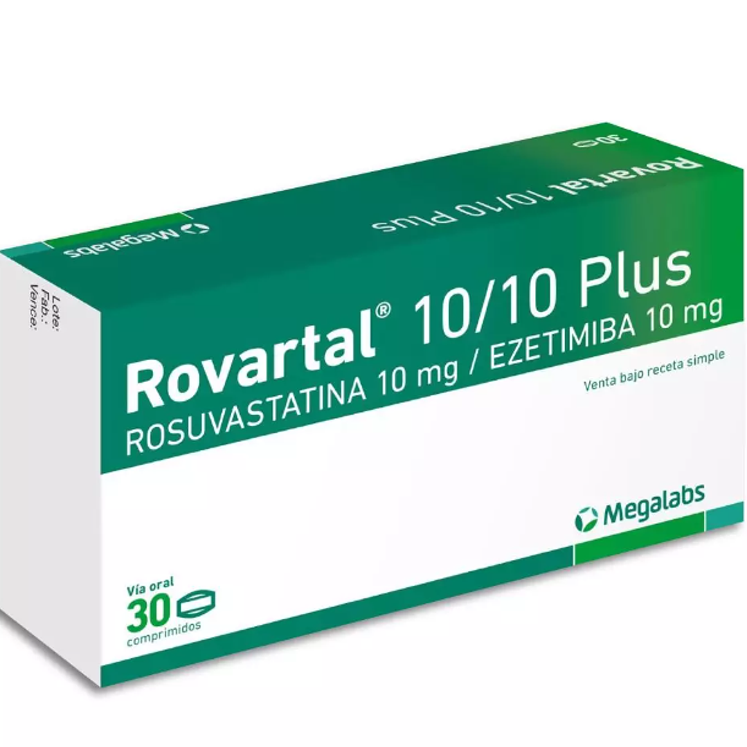 Rovartal Plus  10/10 mg  30 Comprimidos. 1