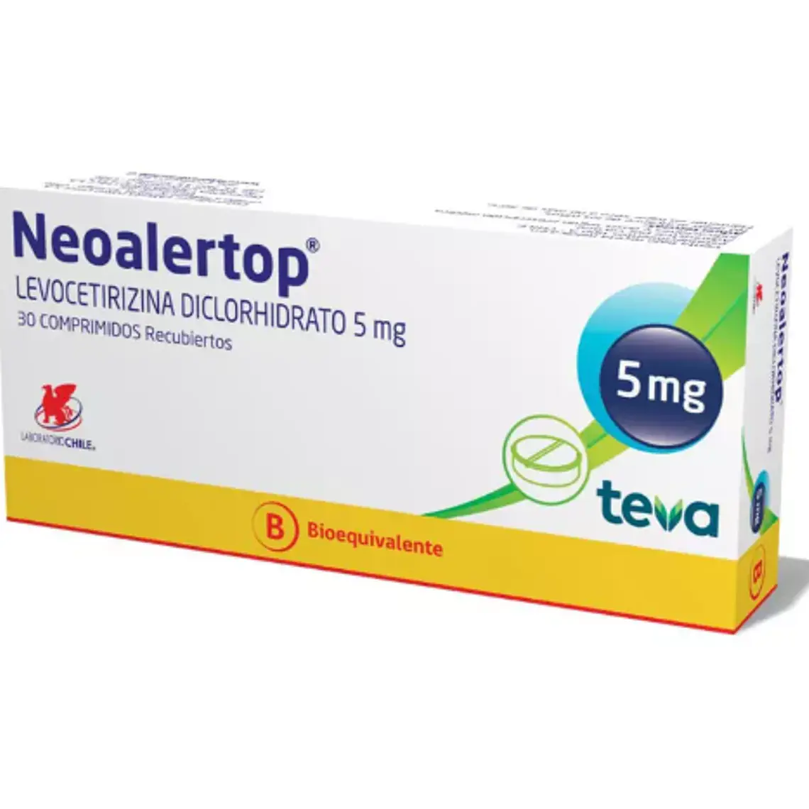 Neoalertop (B) Levocetirizina 5 mg 30 Comprimidos recubiertos. 1