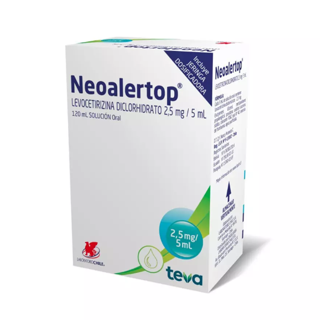 Neoalertop Levocetirizina 2,5 mg / 5 ml Jarabe 120 ml. 1