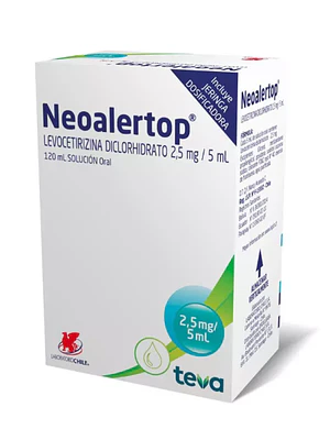 Neoalertop Levocetirizina 2,5 mg / 5 ml Jarabe 120 ml.