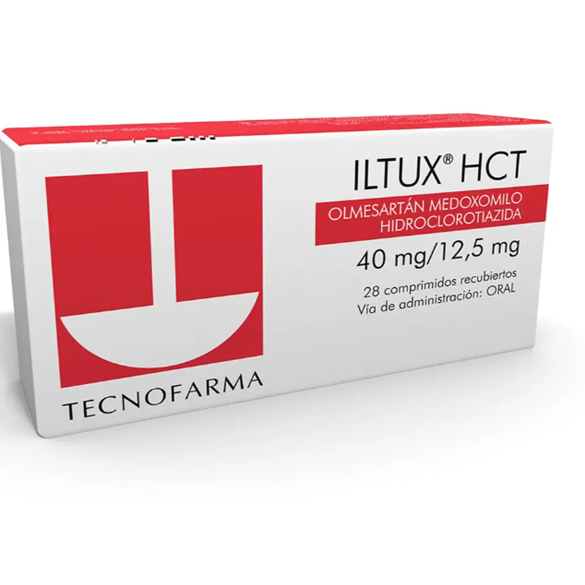 Iltux HCT Olmesartán, Hidroclorotiazida 40/25 mg 28 Comprimidos. 1