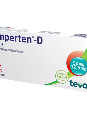 Simperten-D Hidroclortiazida, Losartán 50/12,5 mg 30 Comprimidos.