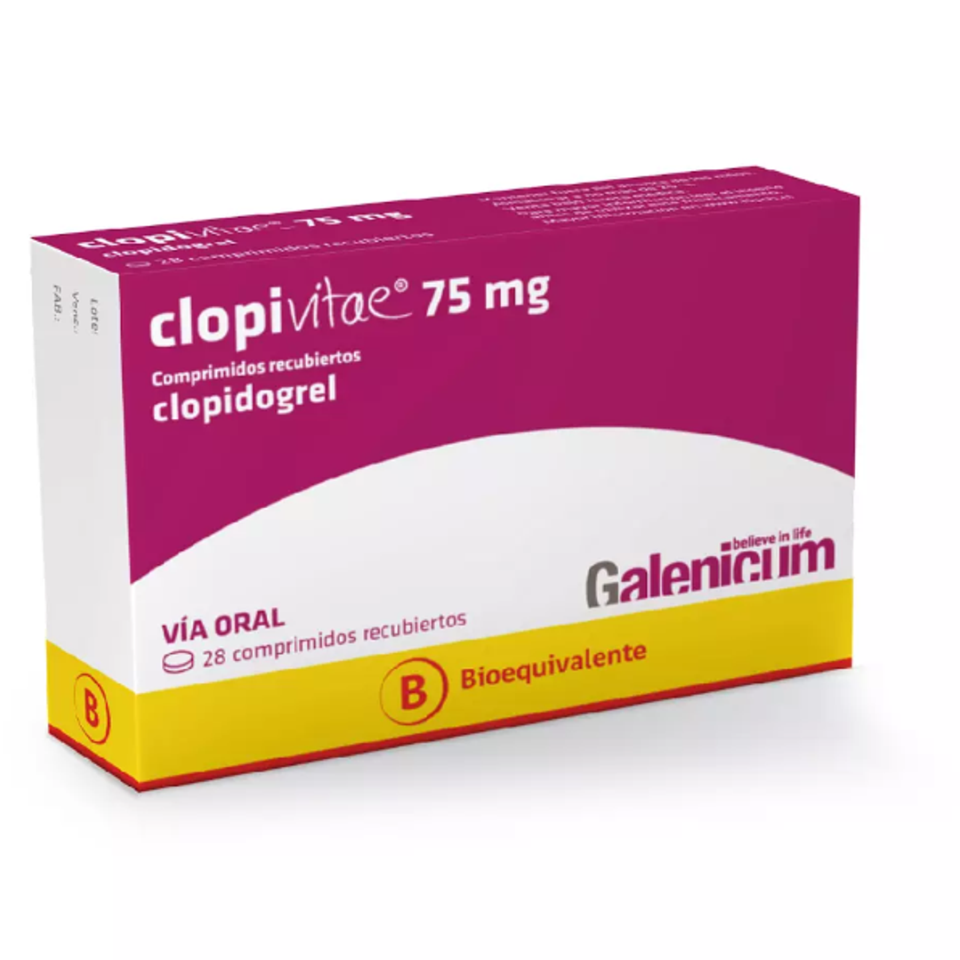 Clopivitae (B) Clopidogrel 75 mg 28 Comprimidos. 1