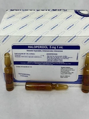 Haloperidol 5 mg/ ml Solución inyectable 100 Ampollas. biosano