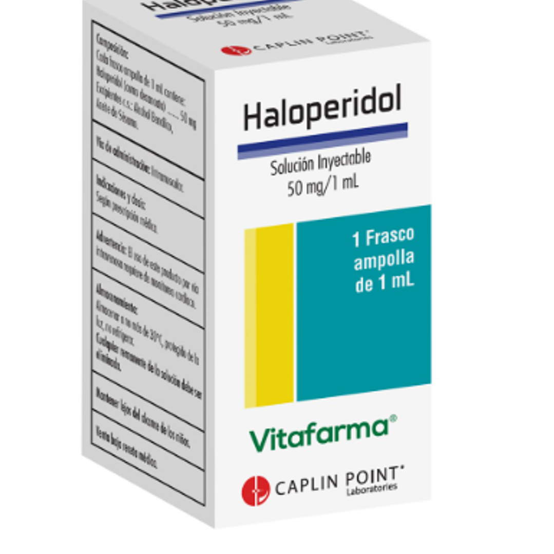 Haloperidol Solución inyectable 5 mg  1 ampolla. Vitafarma  1
