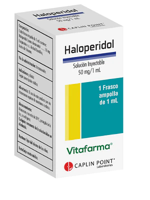 Haloperidol Solución inyectable 50 mg / 1 ml 1 frasco. Vitafarma
