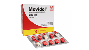 Movidol Mebeverina 200 mg 30 Cápsulas.