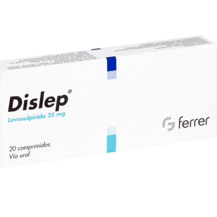 Dislep Levosulpirida 25 mg 20 Comprimidos. 1