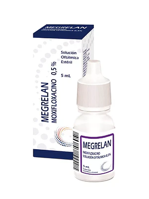 Megrelan Moxifloxacino 0,5 % Solución oftálmica 5 ml.