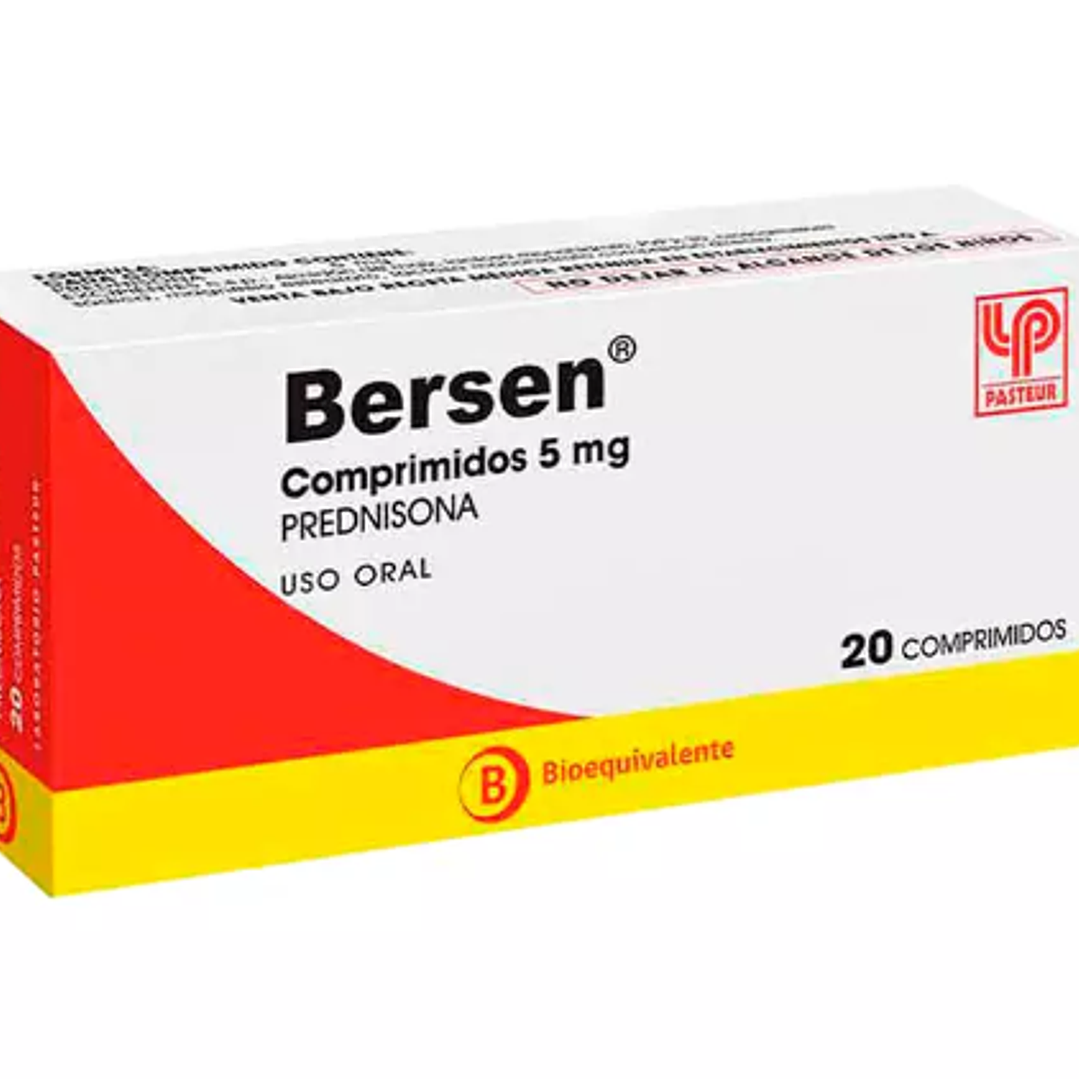 Bersen (B) Prednisona 20 mg 20 Comprimidos. 1